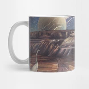 Dinosaurs in the Space Desert Mug